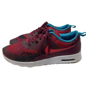 Nike Air Max Thea Print N7 Burgundy Sneakers Size 10